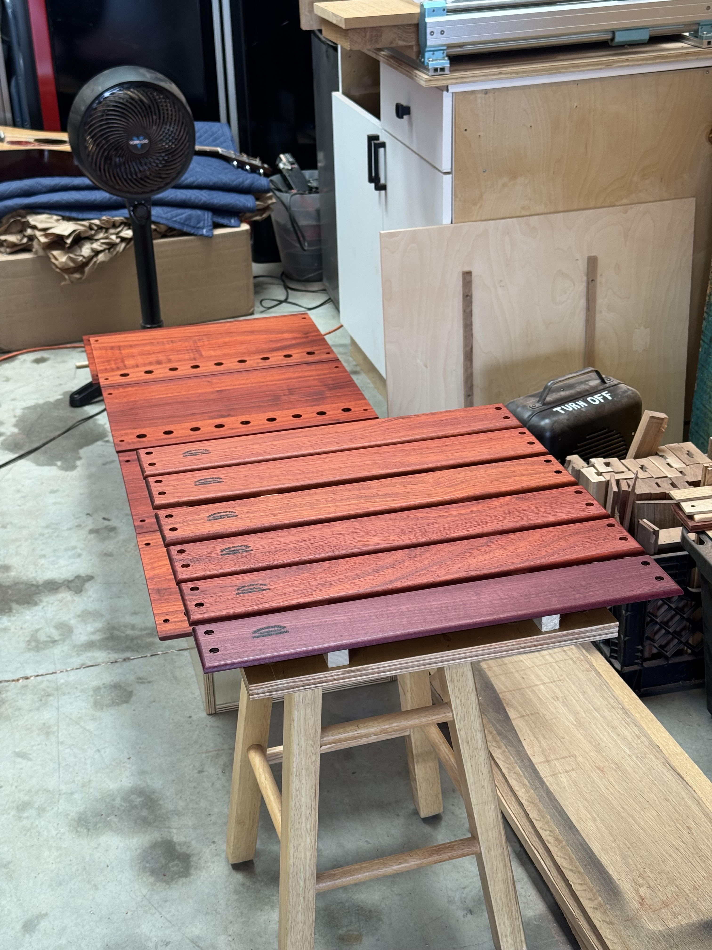 Alternate wood faceplate option with front panel drilling