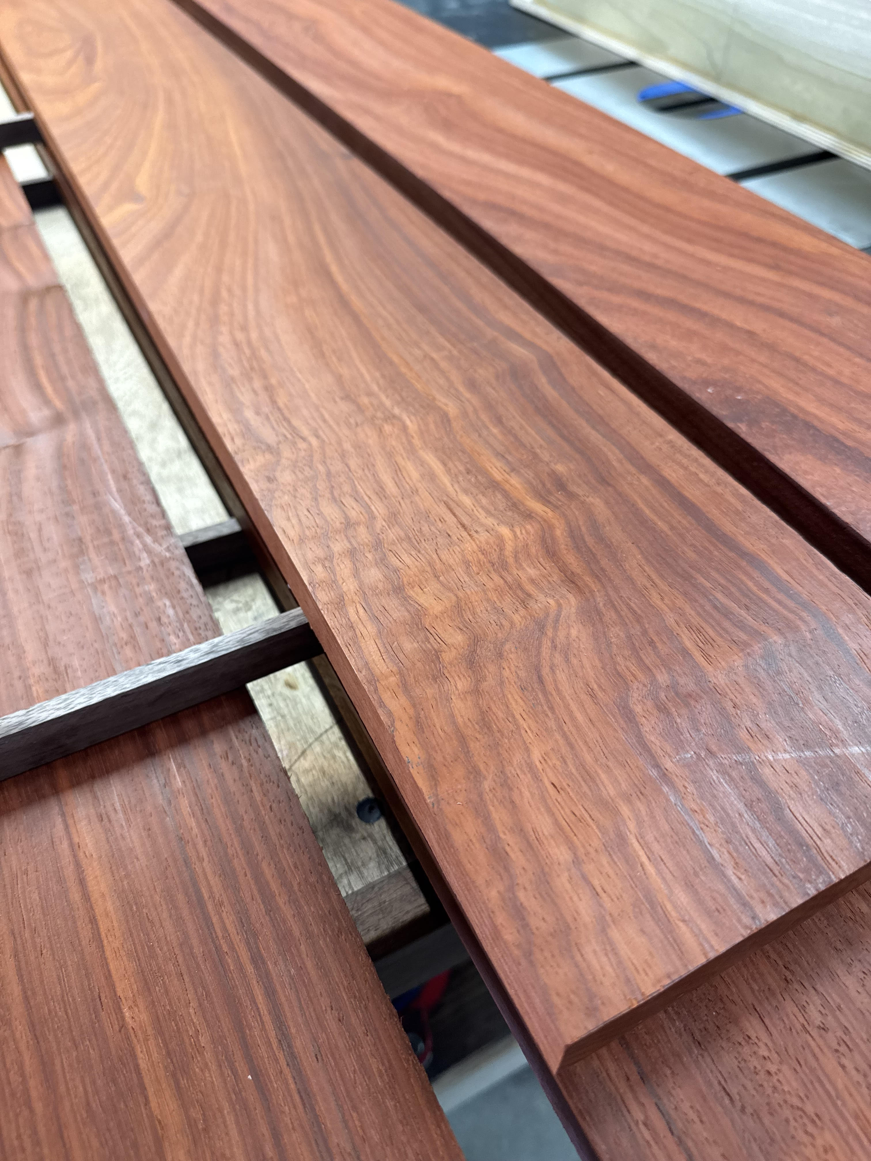 Wood species sample for audio enclosure selection