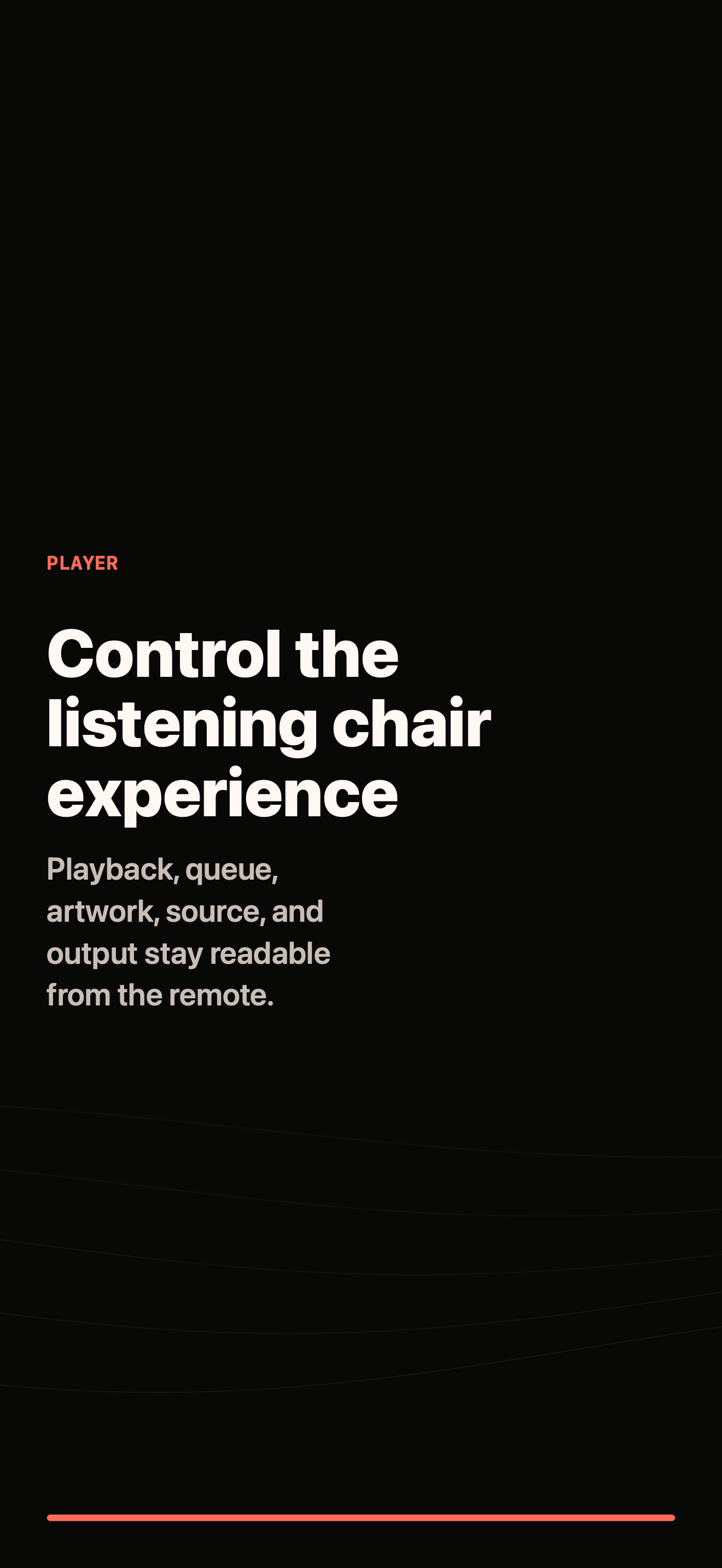 playDesk Remote now-playing screen