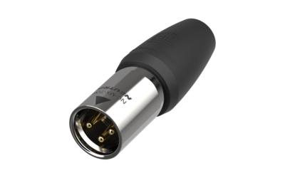Neutrik TOP Series heavy-duty male XLR connector used on the AES Digital Cable