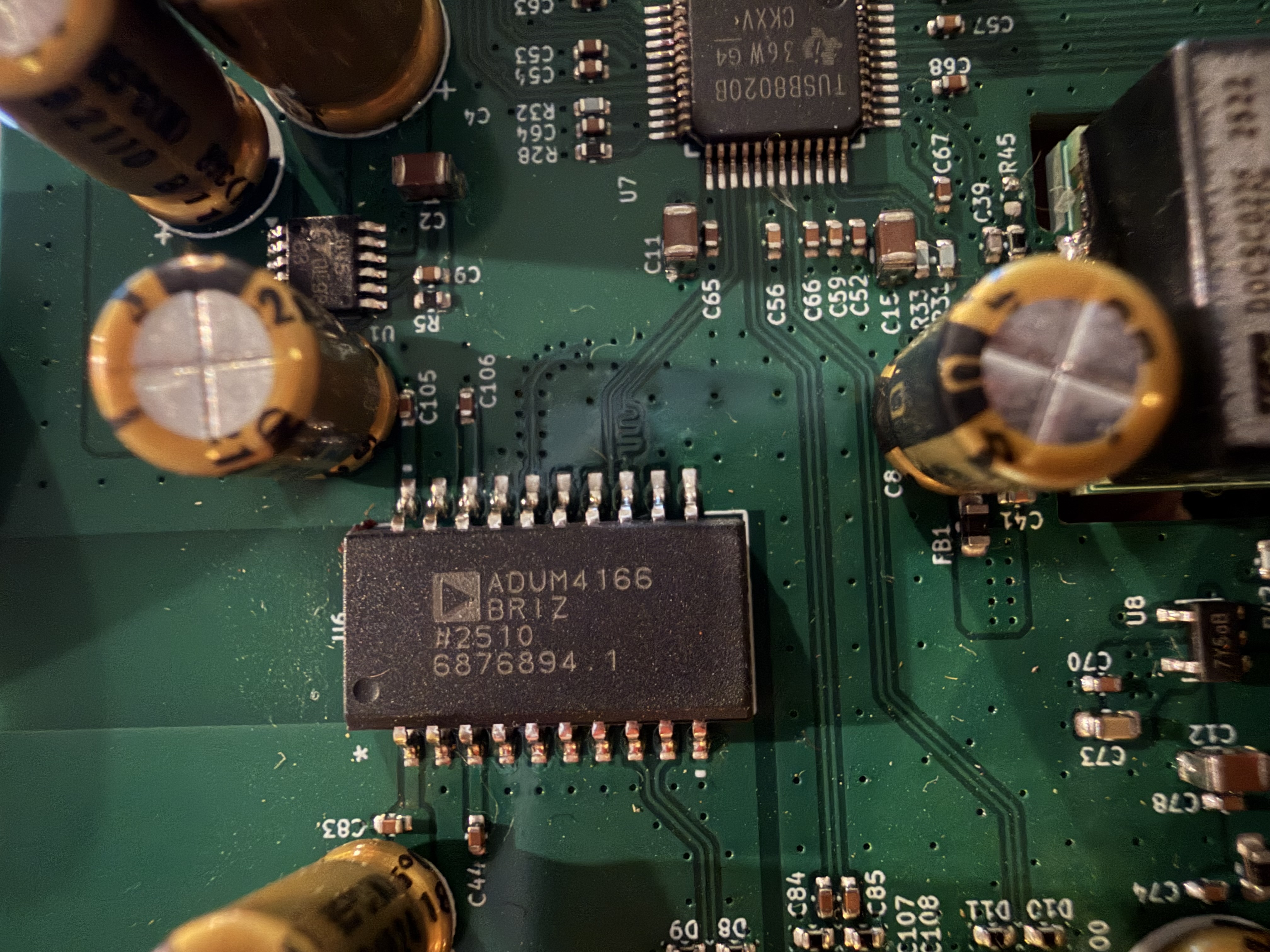 USB isolation stage detail
