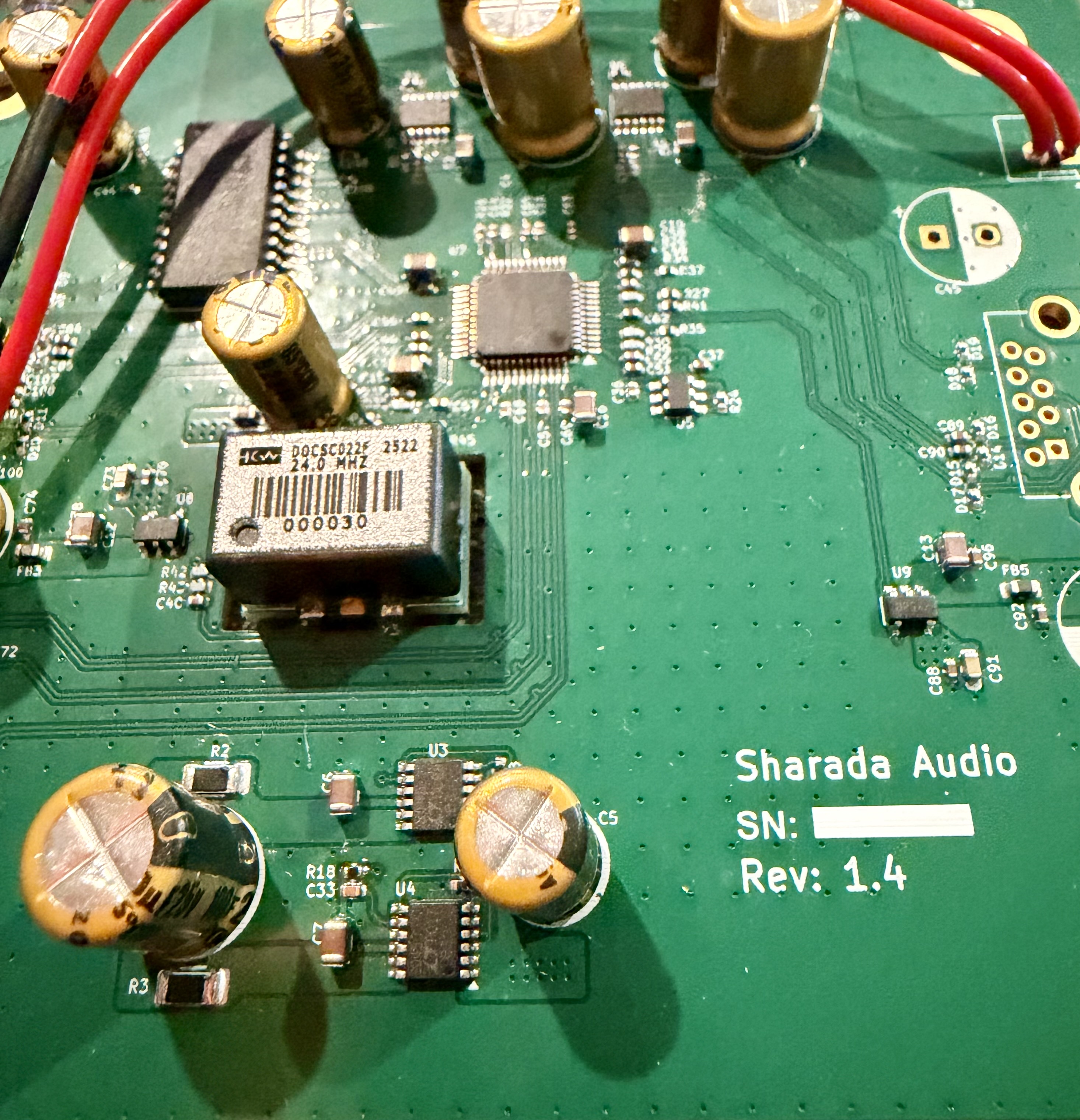 Sharada Audio USB Reclocker board detail