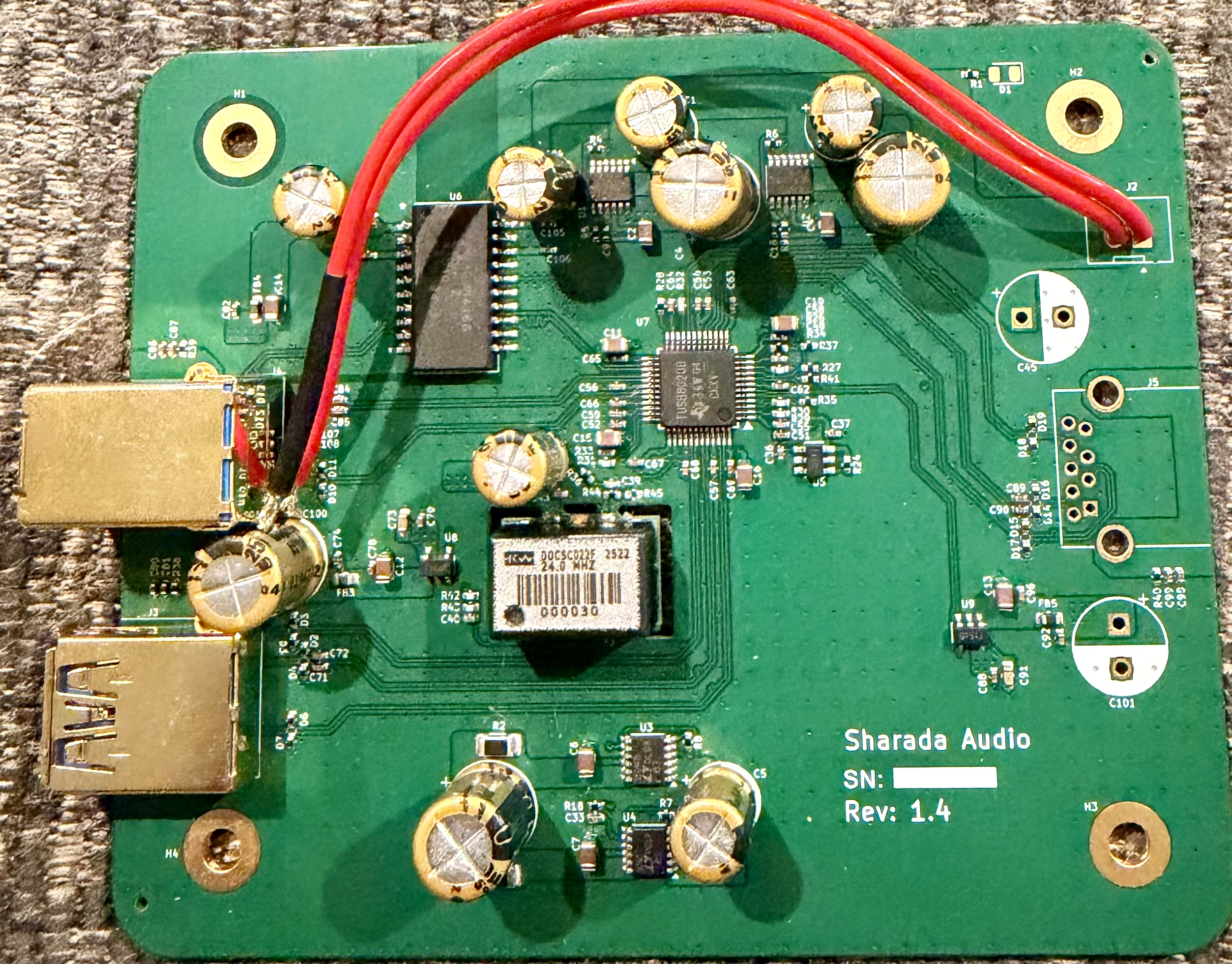 Sharada Audio USB Reclocker board layout