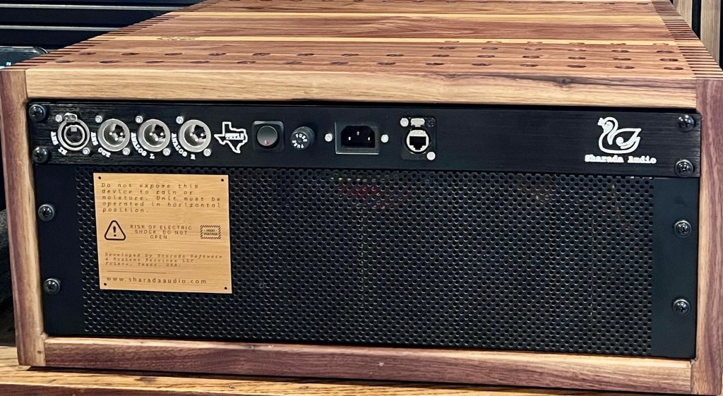 Sharada Audio AES Player + Streamer Back Panel